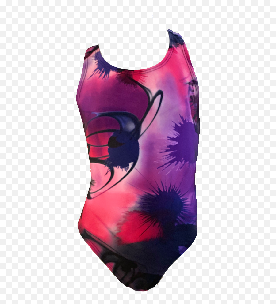 Toogs Fastback Swimsuit In Purple Pink - Leotard Emoji,Swimsuit Emoji