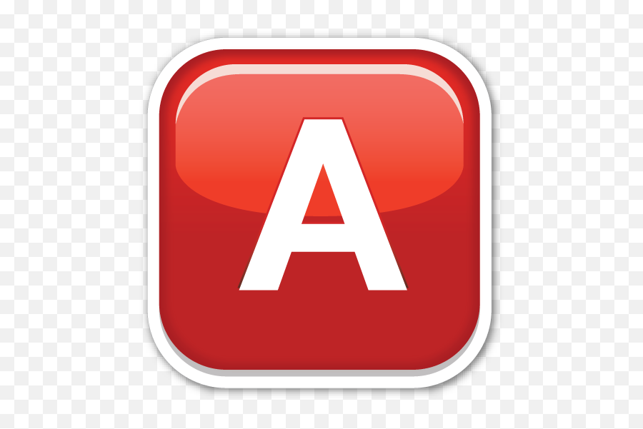 Negative Squared Latin Capital Letter A - Blood Type Emoji Png,A Emoji