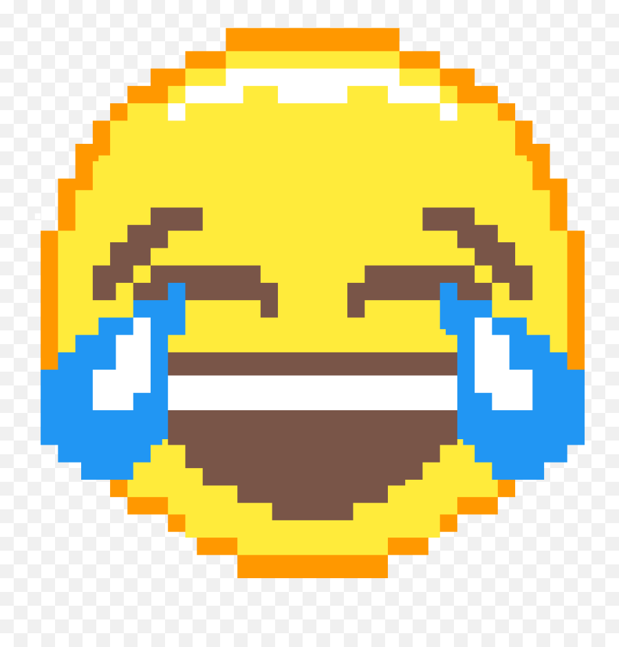 Laughing Crying Emoji - Emoji Minecraft Pixel Art,Sad Emoji Png