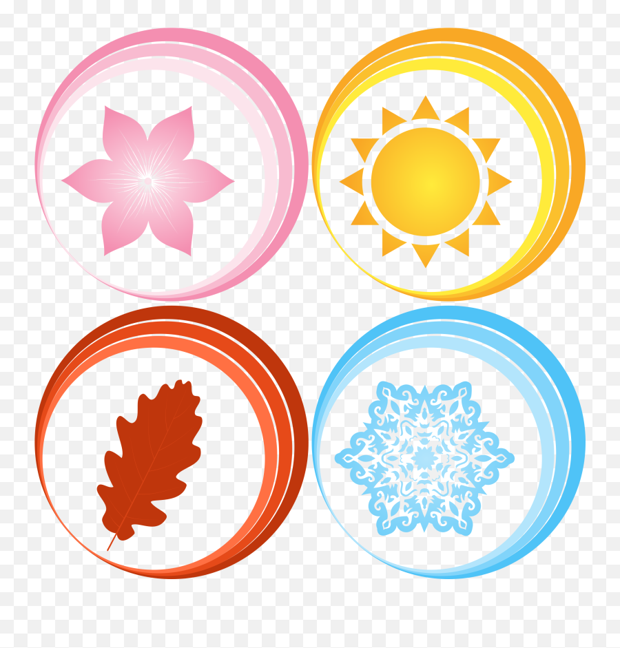 Seasons Emoji Transparent Png Clipart - Four Season Symbols,Emoji Four Seasons