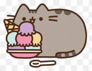 Png Pusheen - Pusheen Cat Kawaii Emoji,Ice Cream Emojis