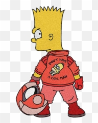 Bart Simpson Simpsons Cartoon Aesthetic - Bart Simpson Akira Emoji,Cow And Man Emoji