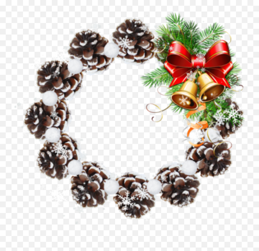 Pinecone Christmas Wreath Emoji,Christmas Wreath Emoji