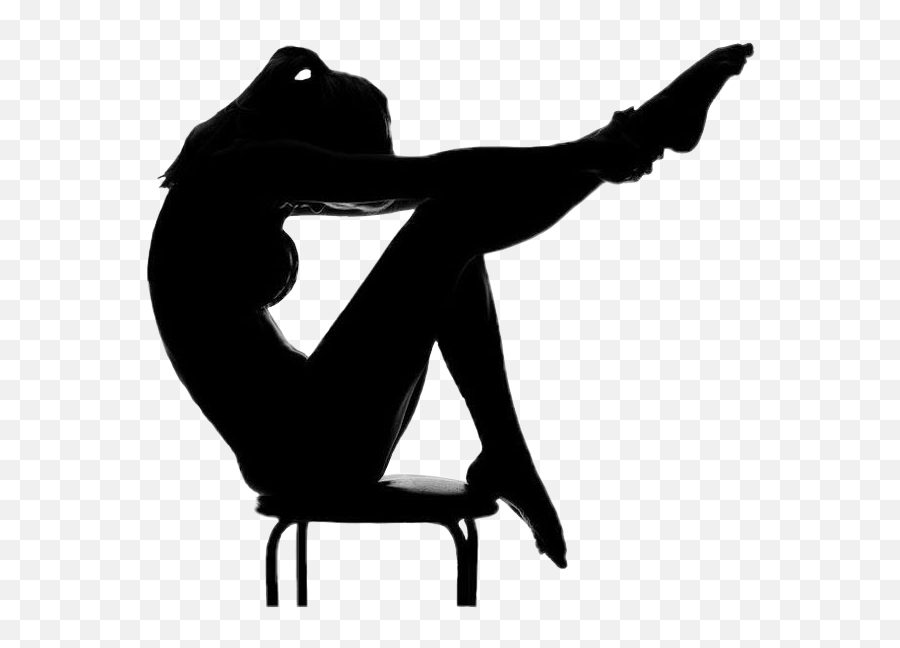 Silhouette Stretching Yoga Sexy Woman - Shadow Woman Sexy Png Emoji,Stretching Emoji