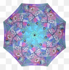 Interestprint Hipster Dragonfly Floral - Umbrella Emoji