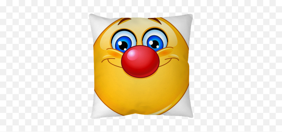 Emoticon With Clown Nose Floor Pillow Emoji,Nose Emoticon