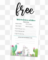 Fiesta Llama Baby Shower Game Pack - Free Games Emoji