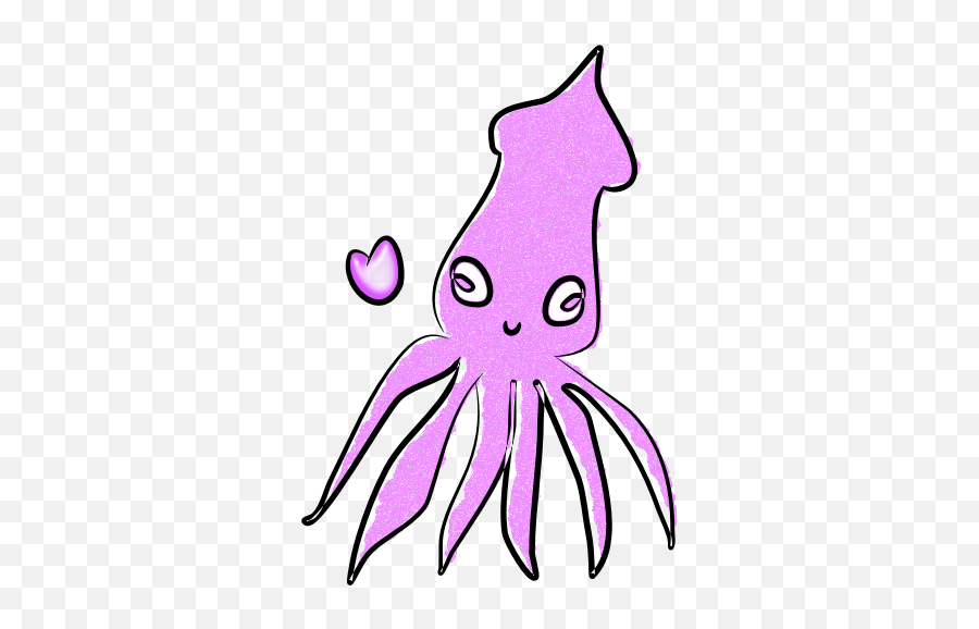 Squid - Squid Cartoons Transparent Emoji,Emoji Tattoo Gun