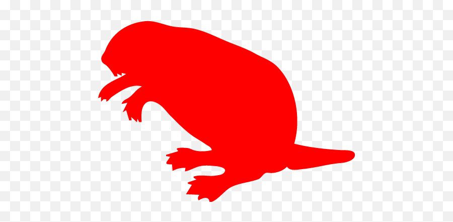 Red Beaver Icon - Beaver Clip Art Emoji,Beaver Emoticon