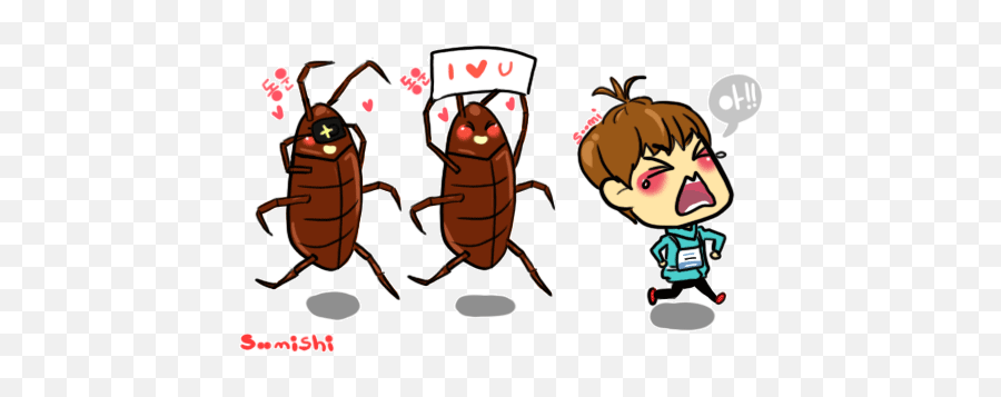 Pin - Kawaii Cute Cockroaches Emoji,Cockroach Emoticon