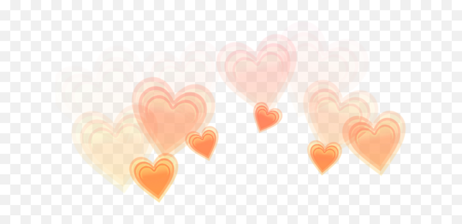 Hearts - Orange Heart Crown Png Emoji,Orange Heart Emoji
