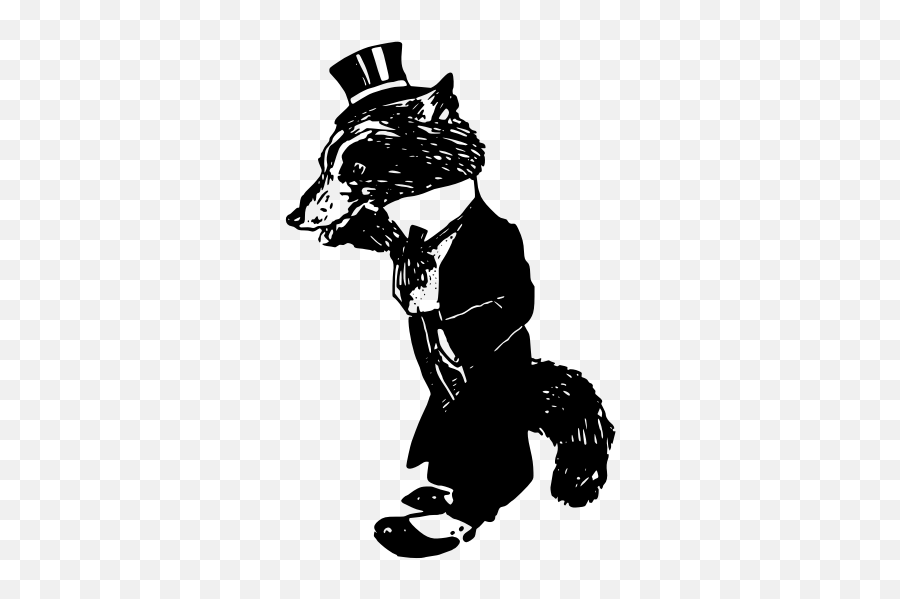 Badger In A Suit - Illustration Emoji,Emoji Room Ideas