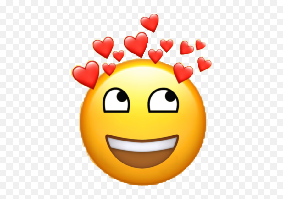 Foodlover - Emoji Pink Transparent Hearts,Weirdest Emoji
