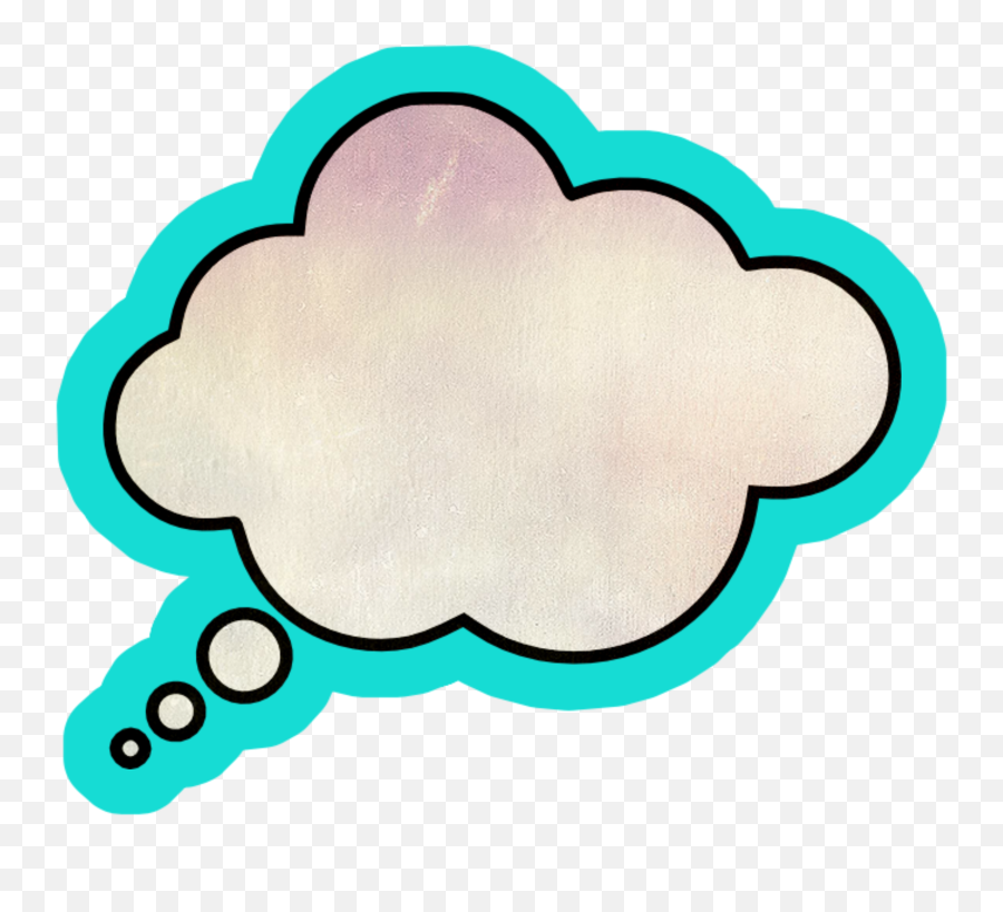 Here Is The Thinking Bubble - Sticker By Kayob1028 Thinking Cloud Emoji,Thinking Bubble Emoji