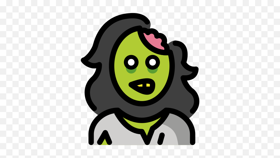 Woman Zombie - Cartoon Emoji,Zombie Emoji