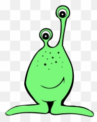 Alien Clipart Transparent Background - Png Emoji