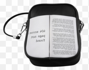 Funny Book Error 404 Page Not Found Geek Sling Bag Model 1627 ID D86870 - Handbag Emoji