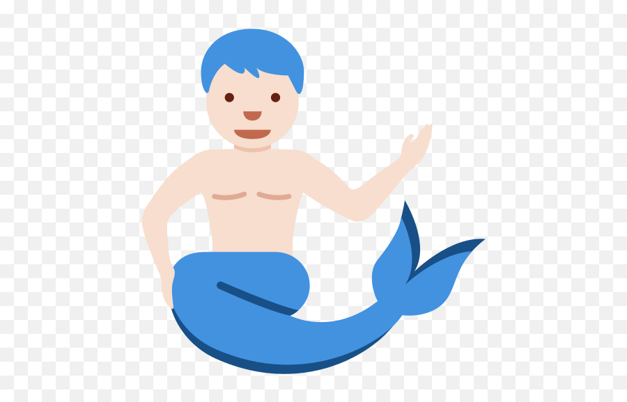 Light Skin Tone Emoji - Mermaid,Aquaman Emoji