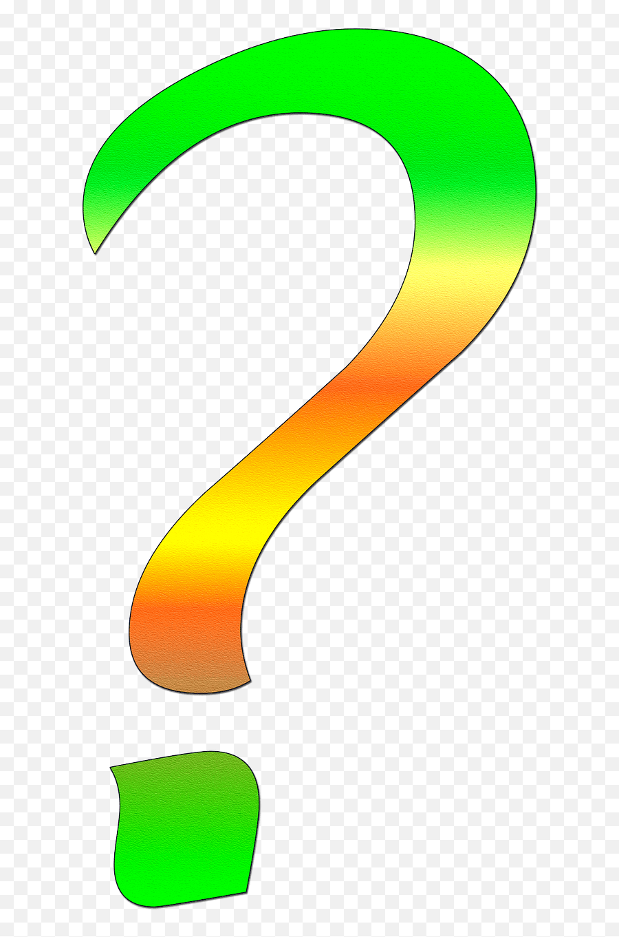 Multicolored Question Mark Clipart Free Download - Question Mark Emoji,Question Mark Emoji