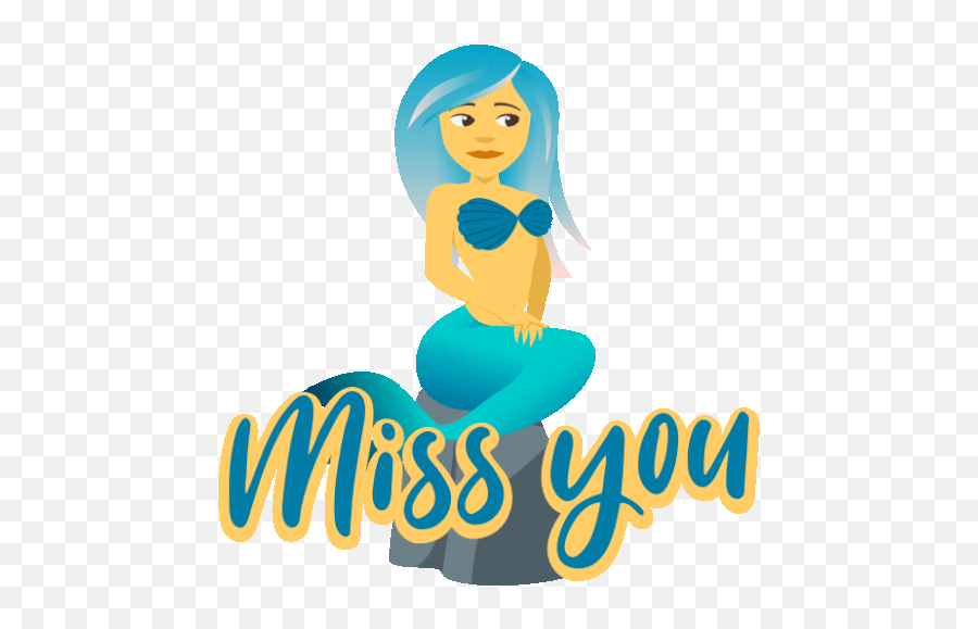 Miss You Mermaid Life Gif - Missyou Mermaidlife Joypixels For Women Emoji,Mermaid Emoji Android