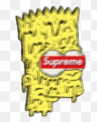 Pikacku Playboy Supreme Sticker Gucci - Supreme Wallpaper Bart Simpson Emoji,Gucci Emoji