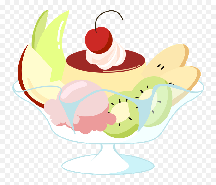 Pudding Ala Mode Clipart Free Download Transparent Png - Gelato Emoji,Chocolate Pudding Emoji