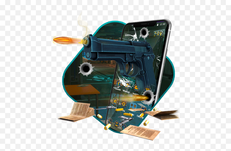 3d Gun Theme U2013 Aplikacije V Googlu Play - Horizontal Emoji,Water Gun Emoji Png
