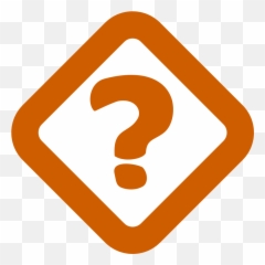 Question Box Clipart - Transparent Icon Orange Mark Emoji