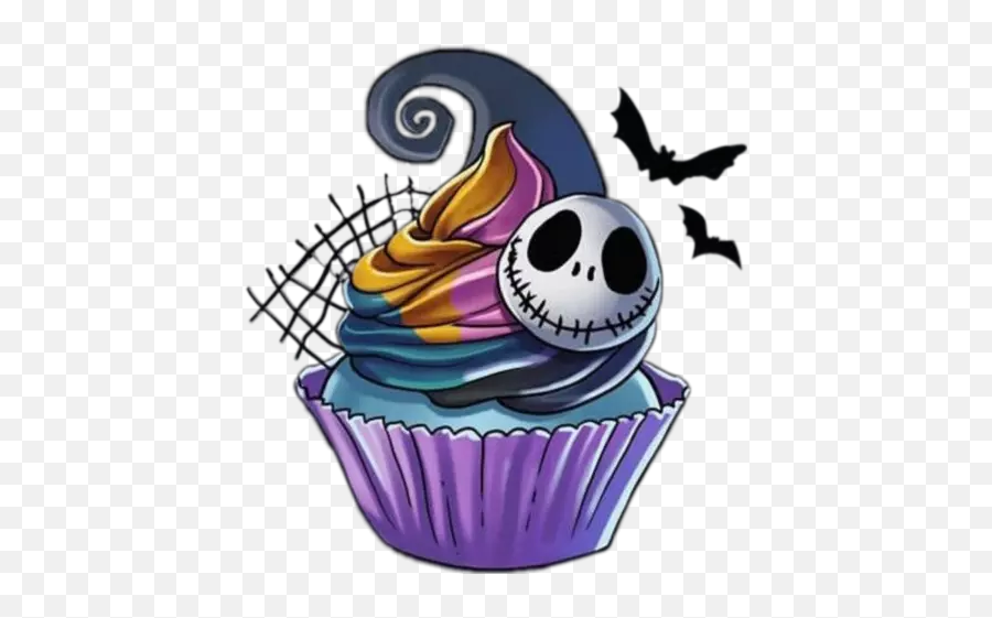 Popular And Trending Cupcake Stickers - Jack Skellington Shut The Fucupcakes Emoji,Emoji Cupcakes