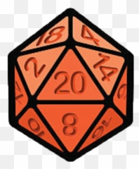 D20 - Dungeons And Dragons Emoji,Dice Emoji