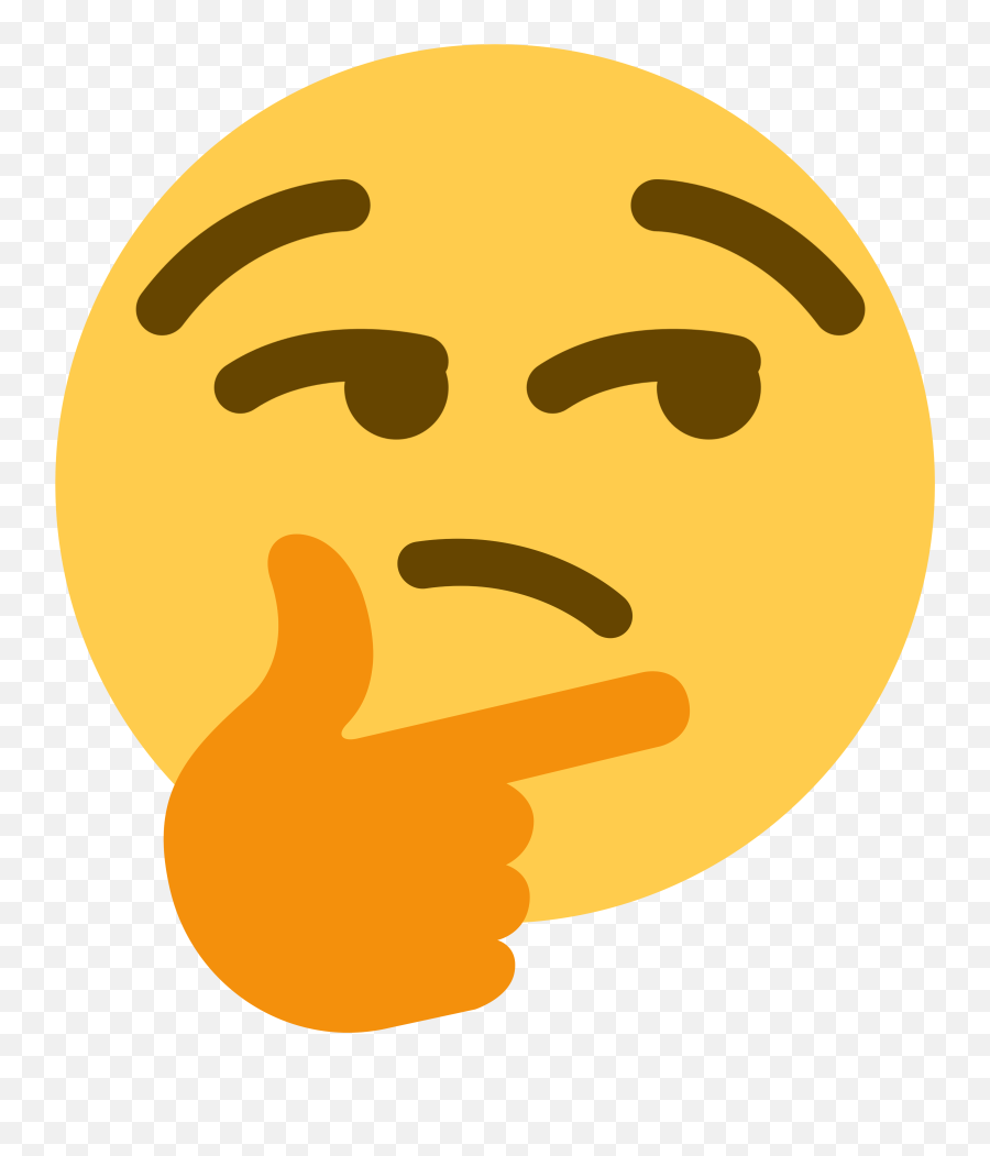 Discord Thinking Emoji Png - Thinking Emoji Discord Png,Thinking Emoji No Background
