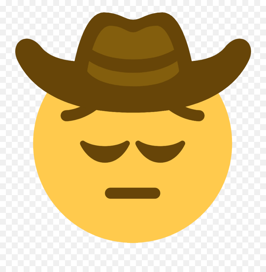 Emoji - Sad Cowboy Emoji Transparent,Spot The Emoji