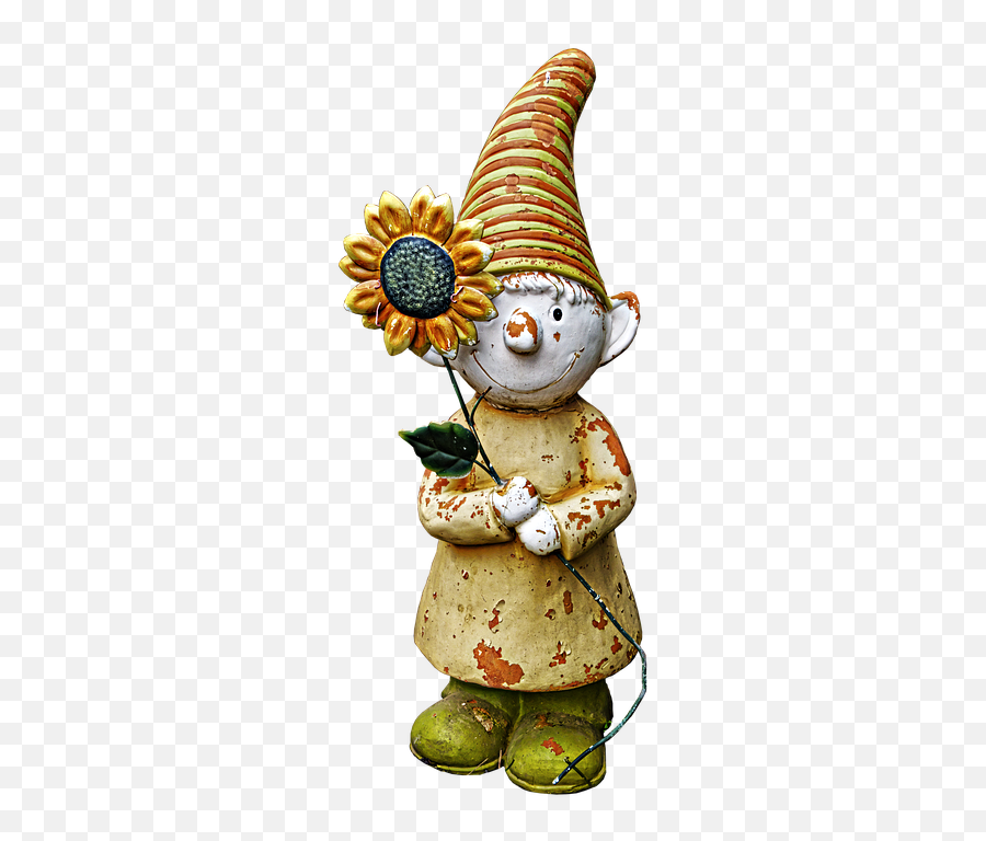Garden Gnome Dwarf Imp - Cartoon Emoji,Garden Gnome Emoji