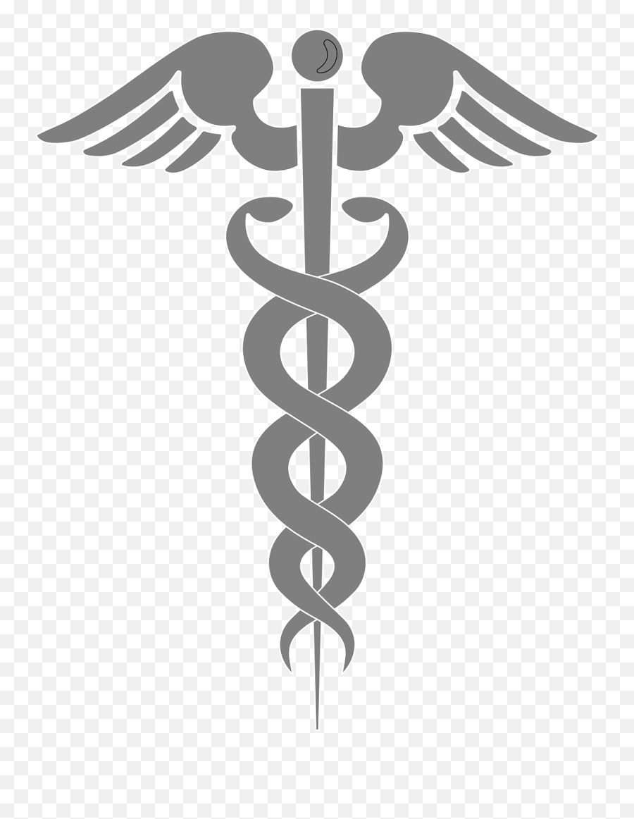 Aesulapian Staff Rod Of Asclepius Wings - Red Medical Symbol Transparent Emoji,Rod Of Asclepius Emoji