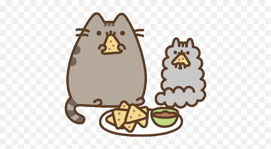 Hungry Cat Sticker - Transparent Gif Cute Animals Emoji,Grumpy Cat Emoji Android