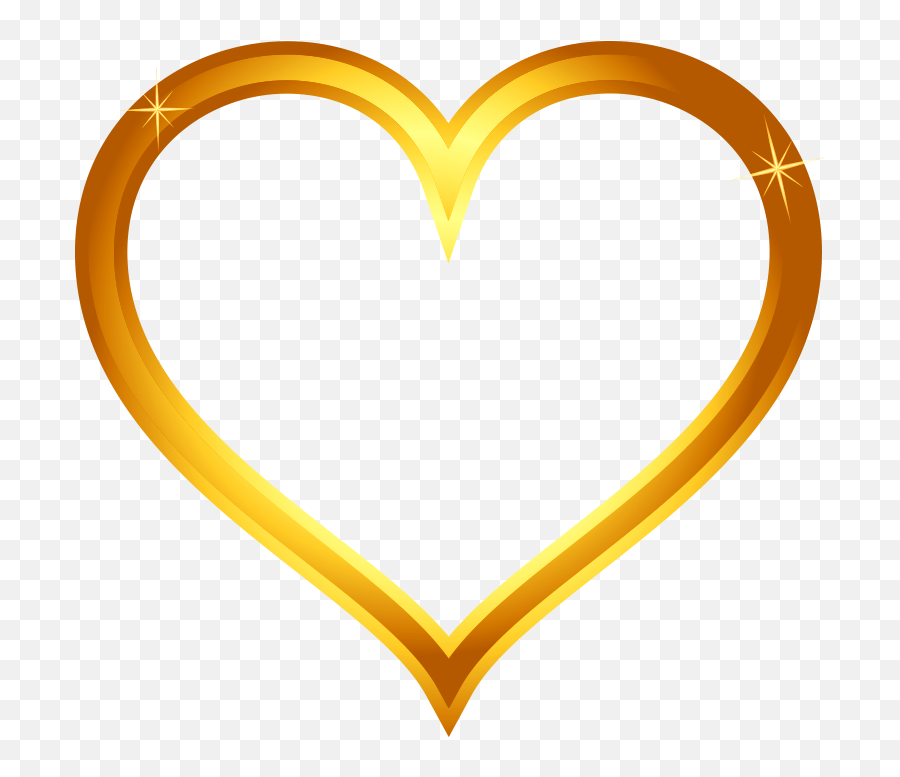 Gold Heart Png Transparent Without Background Image Free Png - Transparent Background Gold Heart Png Emoji,Gold Emoji