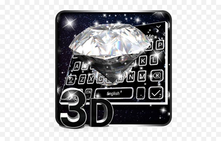 3d Diamond Keyboard - Diamond Emoji,Geemoji