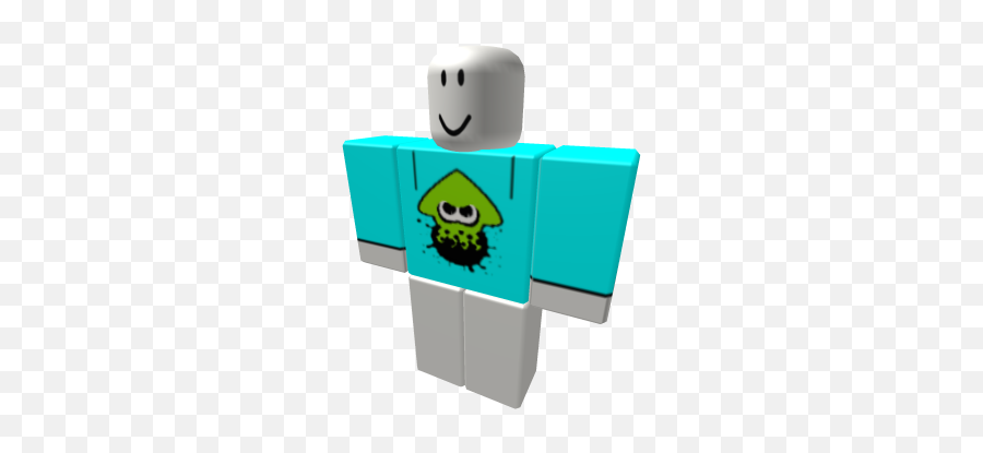 Splatoon Green Squid Shirt Light Blue - Roblox Roblox Shirt Girl Free Emoji,Squid Emoticon