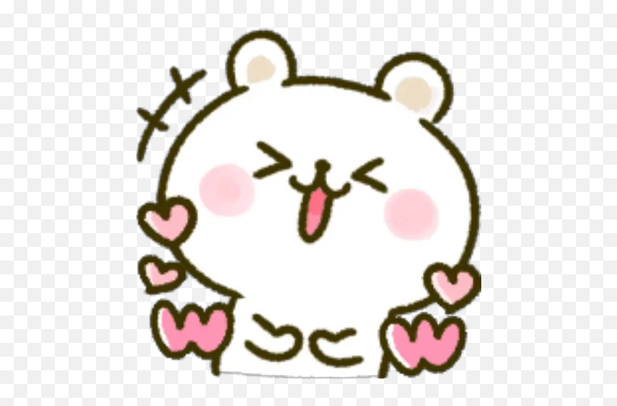 Oso Polar Emoji Calaamadaha Dhejiska Ah Ee Loogu Talagalay - Clip Art,Pink Hearts Emoji On Snapchat