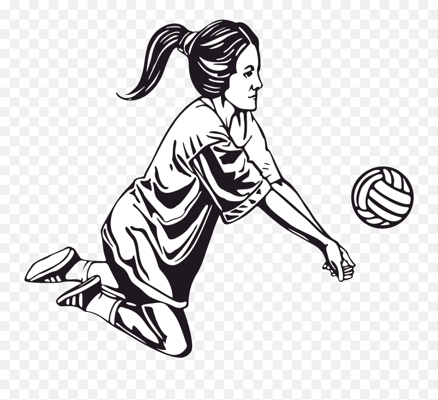 Volleyball Clipart Gif - Forearm Pass Passing In Volleyball Emoji ...