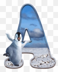 Alfabeto de Happy Feet bailando - Oh my Alfabetos Letra De Fit Emoji