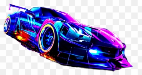 Corvette Needforspeed Fast Car - Neon Wallpaper 4k Emoji