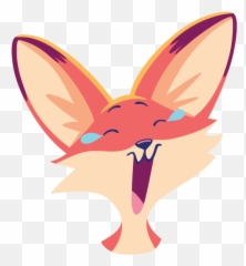 The Happy Fox Stickers By Christopher Springer - Clip Art Emoji,Yas Emojis