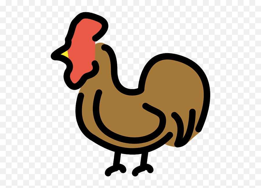 Rooster Emoji Clipart - Galo Emoji,Baby Chicken Emoji