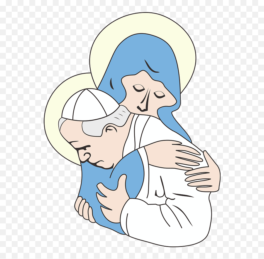 Our Lady And The Pope Clipart Free Download Transparent - Jan Pawel 2 Z Matka Boska Emoji,Dancing Lady Emoji