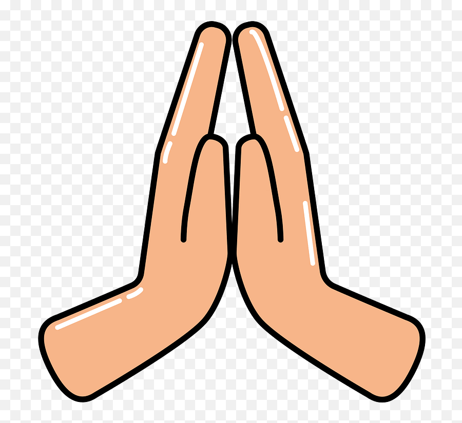 Praying Hands Clipart - Pray Hand Clipart Png Emoji,Emoji Of Praying Hands