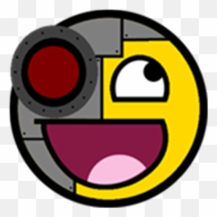 Robot Epic - Cartoon Transparent Happy Face Emoji,Robot Emoticon