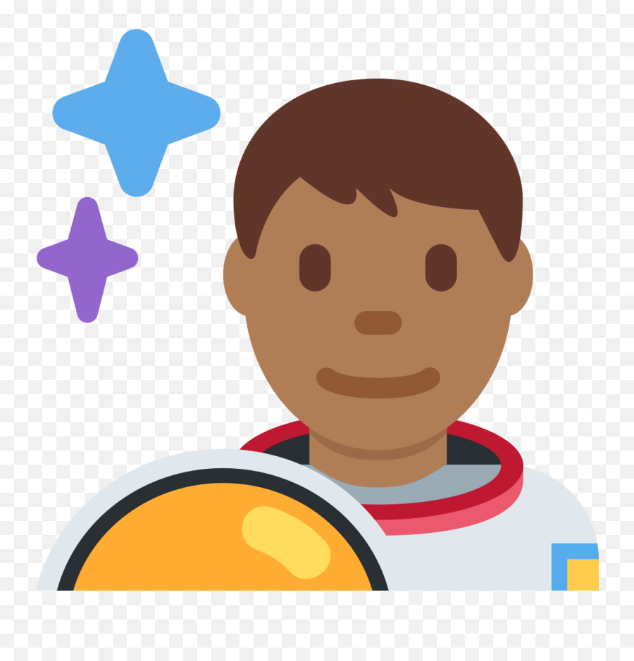 Twemoji2 1f468 - Man Astronaut Twitter Emoji,Looking Emoji