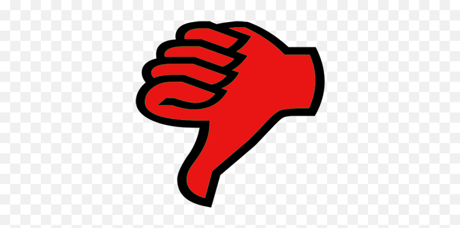 Download Thumbs Down Emoticon - Red Dislike Png Emoji,Facebook Thumbs Down Emoticon