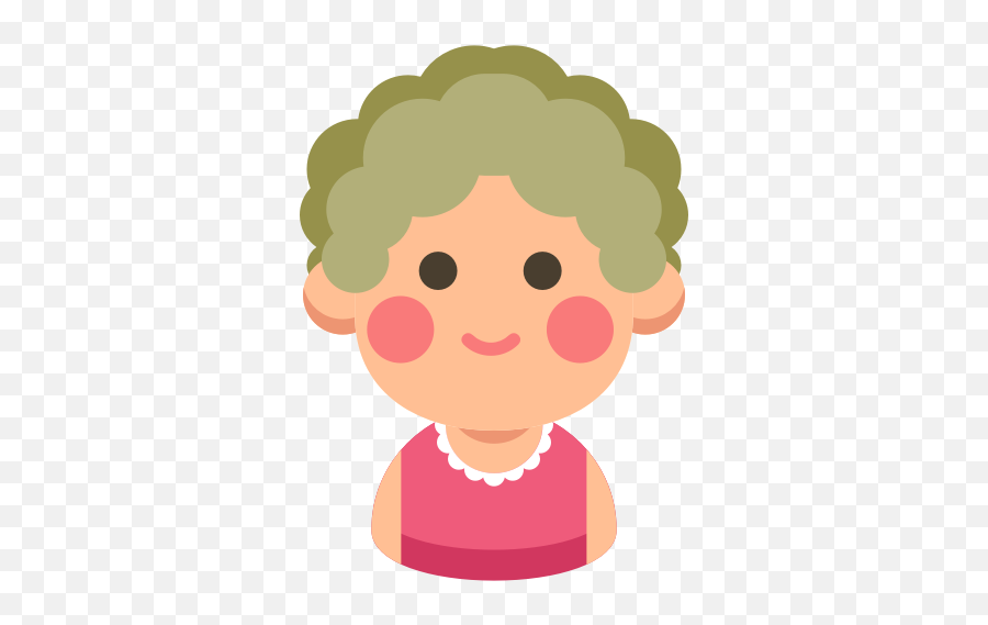 Grandmother Grandparen - Grandma Cartoon Png Emoji,Grandma Emojis